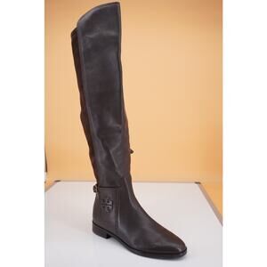 Tory Burch Wyatt Brown Leather Over the Knee Riding Boots Size 6 OTK New